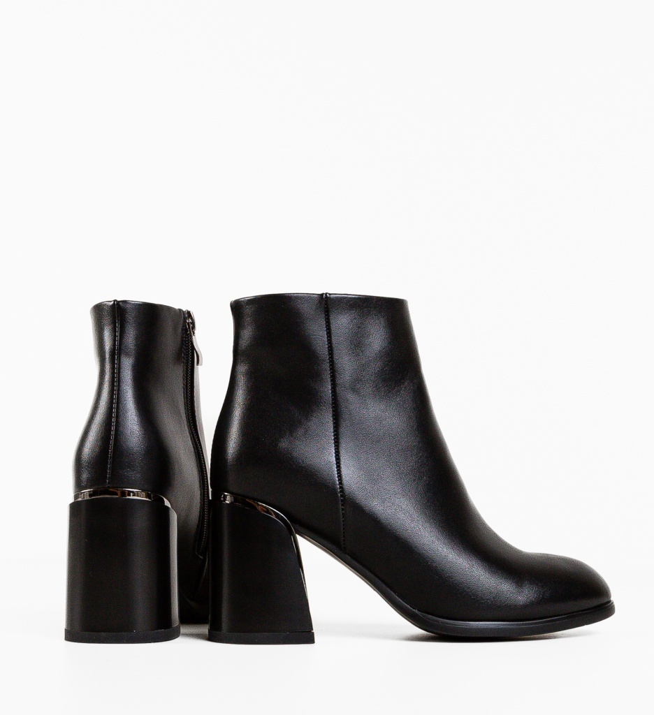 Botine Dama Fadana Negre - Eleganță și Stil - imagine 6