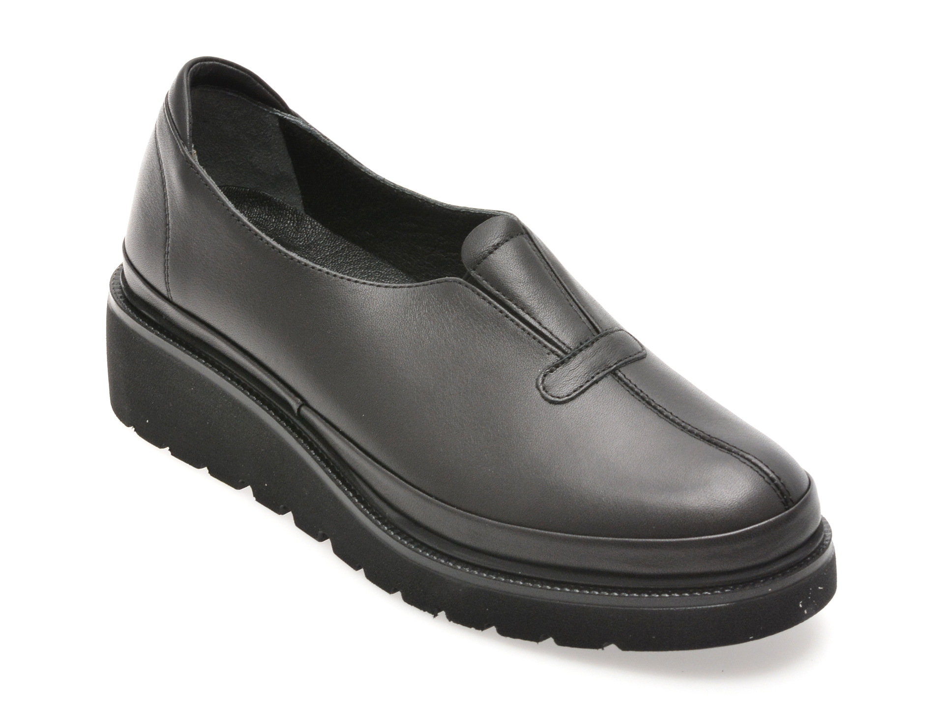 Pantofi Image piele negri | Stil și confort urban