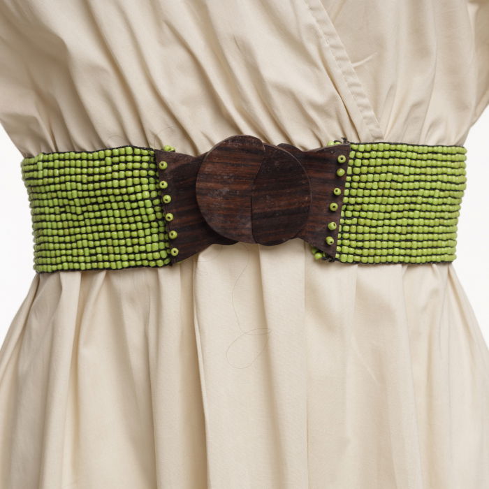 Curea Shopika Oliv | Accesoriu Handmade Elegant