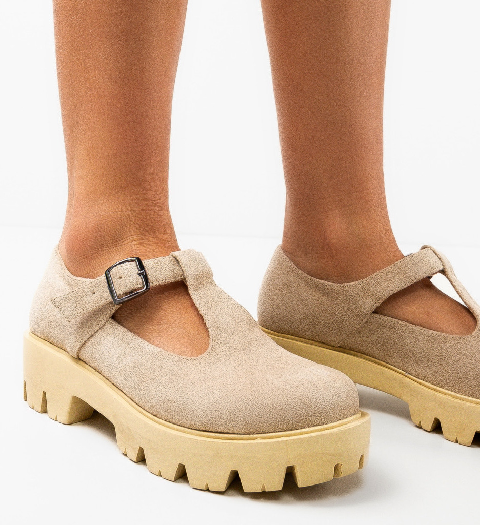 Pantofi Casual Lybon Bej - Confort și Eleganță - imagine 2