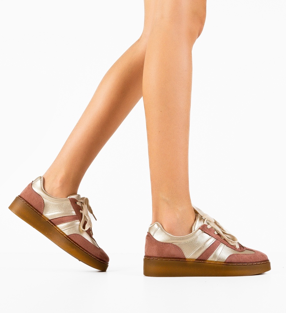 Sneakers Dama Sequ Roz - Stil și Confort - imagine 2