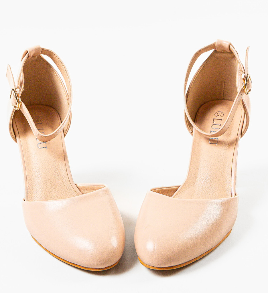 Pantofi Dama Patuty Bej | Toc Elegant - imagine 4