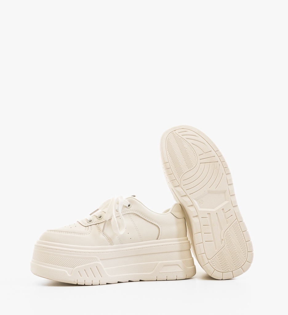 Sneakers Dama Nannje Albi | Confort și Stil - imagine 5