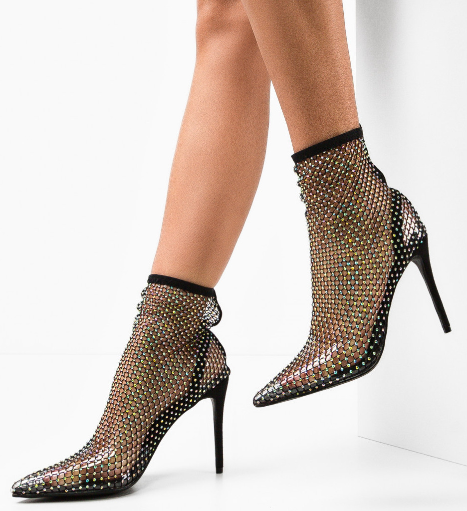 Botine Dama Sherisse Negre - Eleganță și Confort