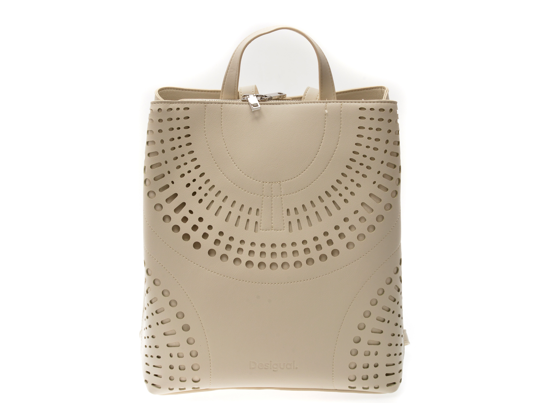 Rucsac Desigual Alb Piele Ecologică Eleganță