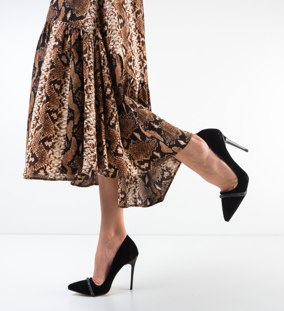 Pantofi cu Toc Eleganți Negri - Stil și Confort - imagine 2