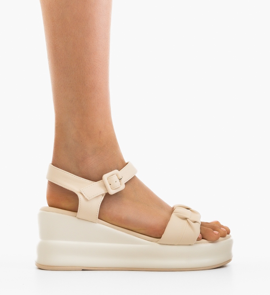 Platforme Nuska Bej | Confort și Eleganță - imagine 4