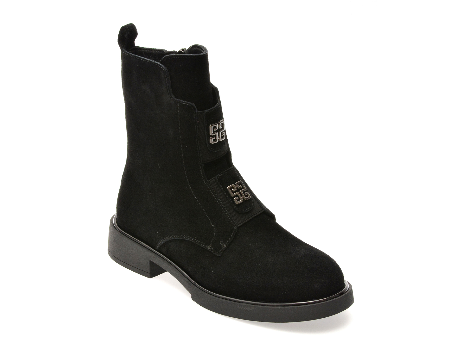 Ghete EPICA negre din piele intoarsa - Eleganță și stil