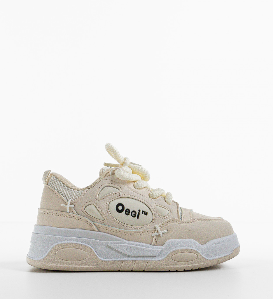 Pantofi Scarl Bej | Sport & Casual Chic - imagine 4