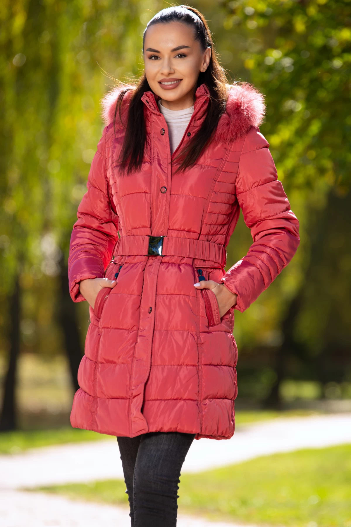 Geaca Inpuff Basic Roz | Căldură și Eleganță