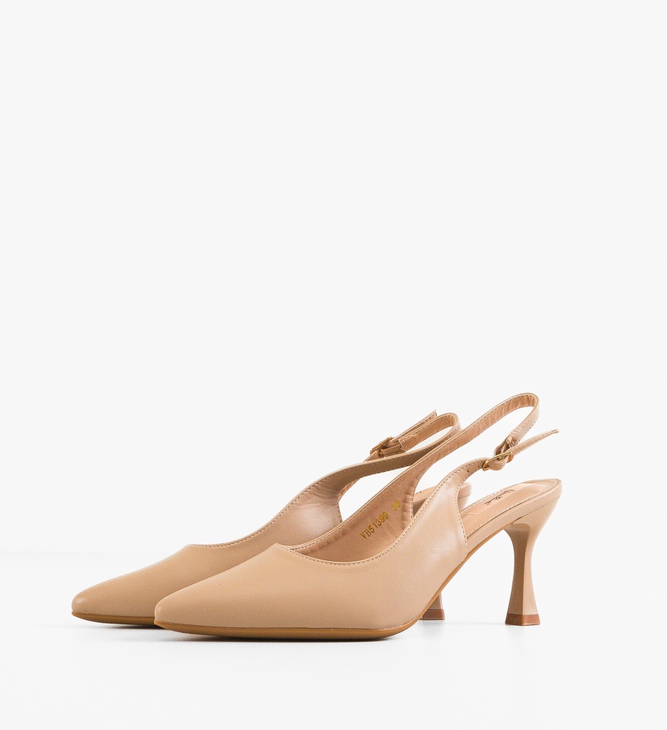 Pantofi Dama Sanders Nude | Eleganță și Stil - imagine 5