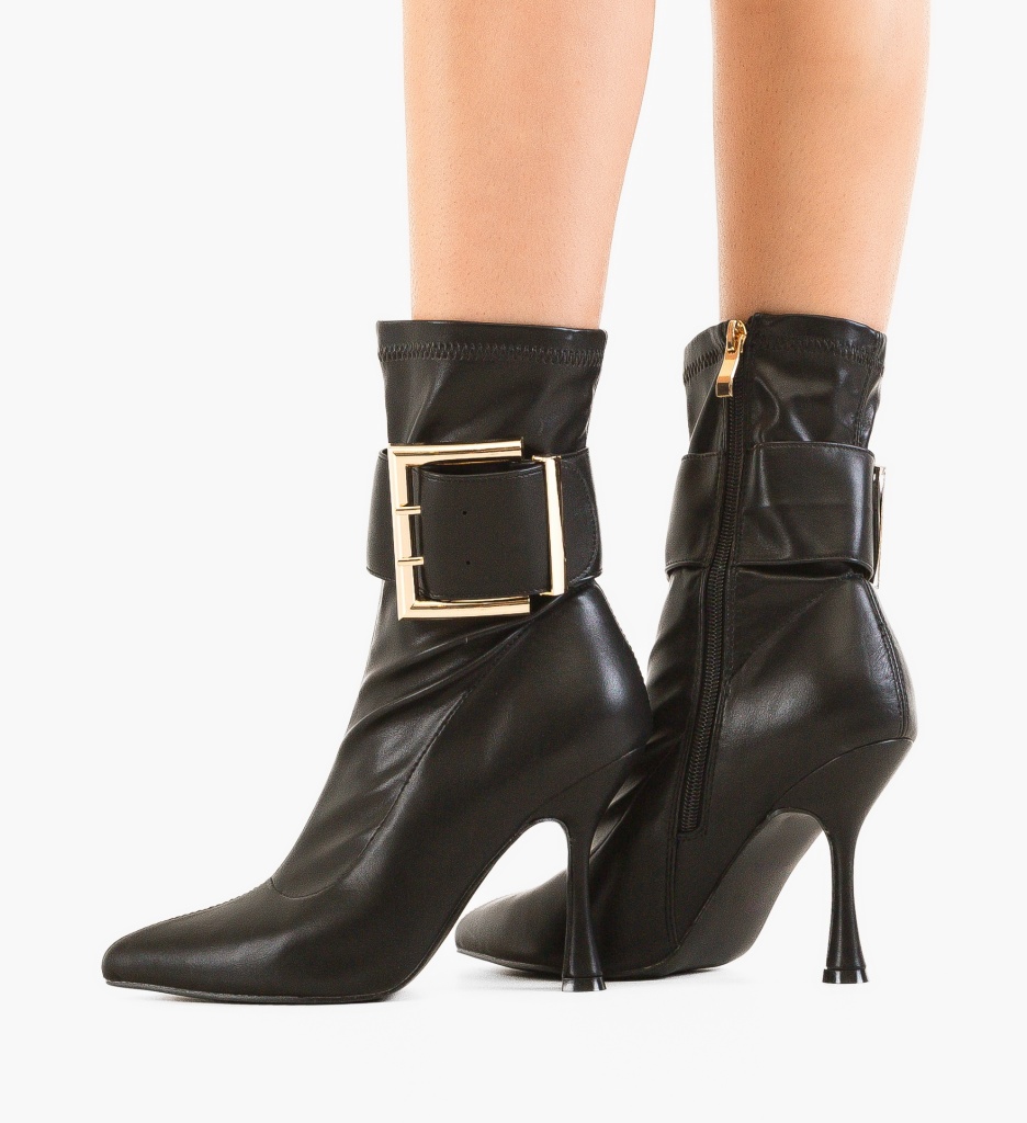 Botine Dama Uju Negre - Eleganță și Confort - imagine 4