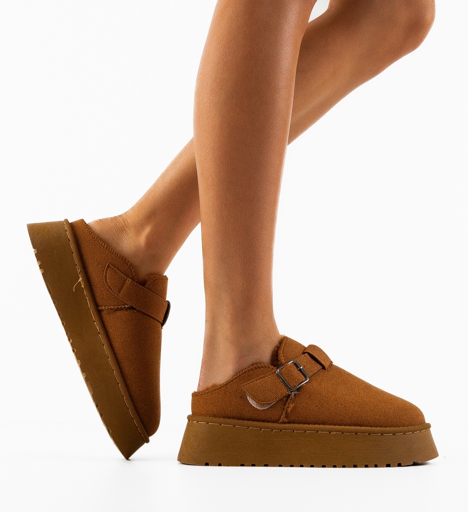 Papuci Ug Byrky Camel - Confort Termic - imagine 2