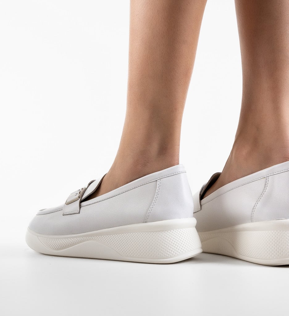 Pantofi Casual Catlyn Albi - Confort și Stil - imagine 3
