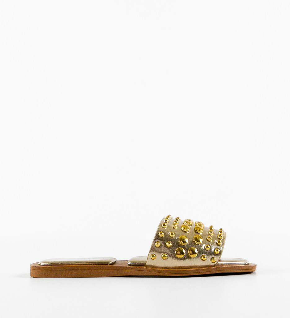 Papuci Dama Pointy Aurii | Eleganță Asigurată - imagine 5