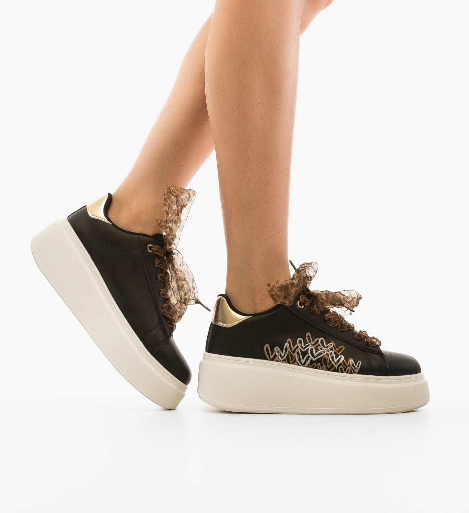 Sneakers Dama Ilius Negri - Confort și Stil