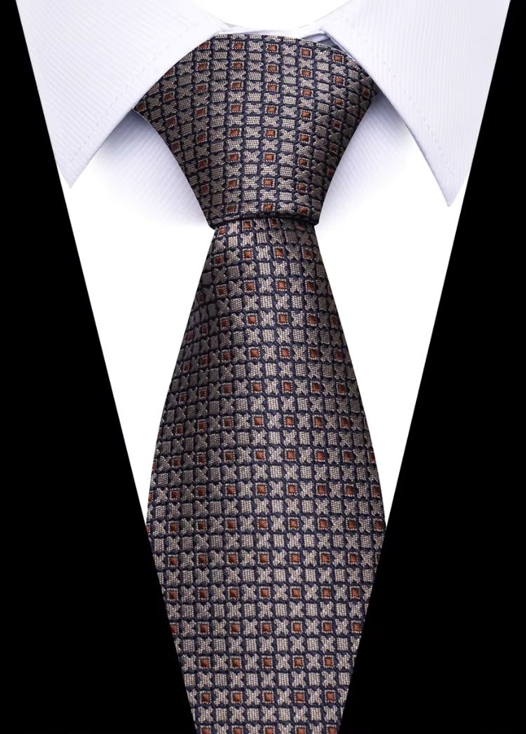 Cravată Barbati Picadili CR120 Negru/Bej Eleganta