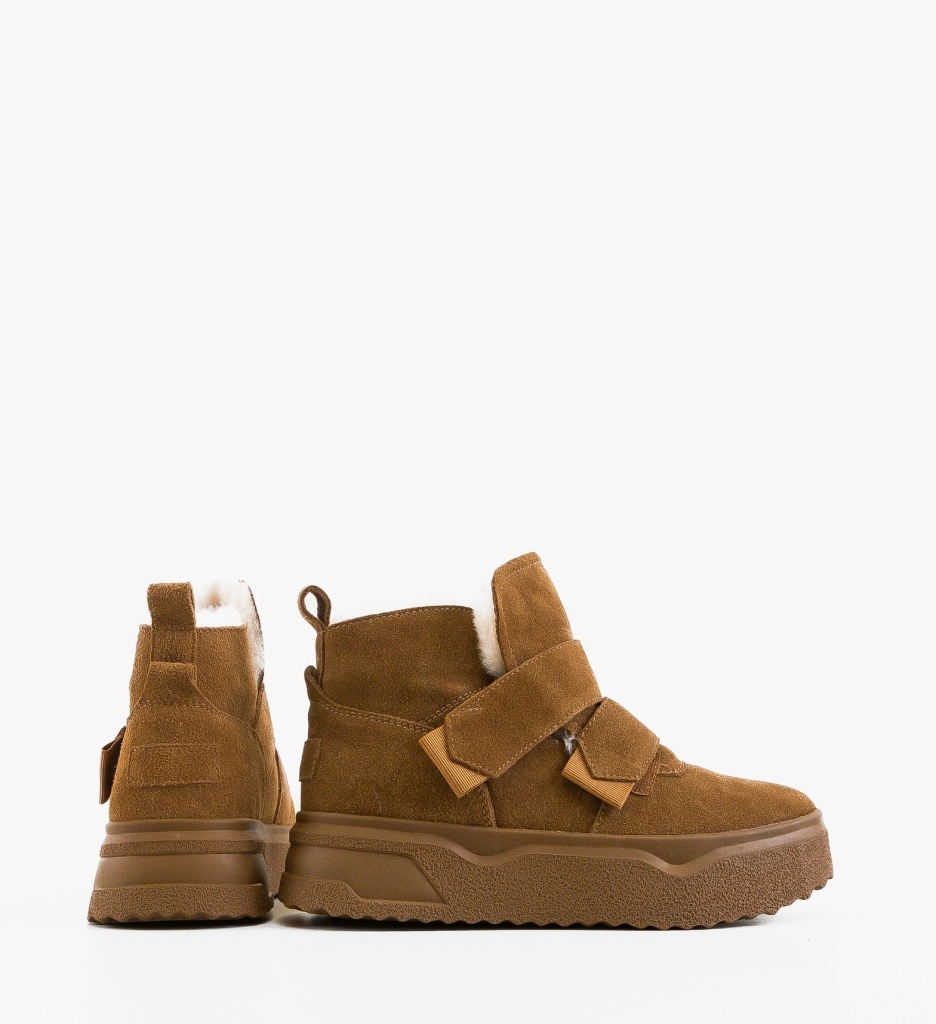 Ghete Dama Patreg Camel - Eleganță și Stil - imagine 5