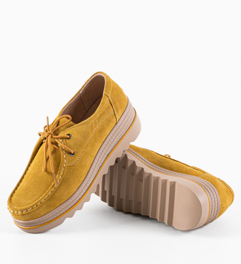 Pantofi Sagrio Galbeni | Stil și Confort Urban - imagine 6