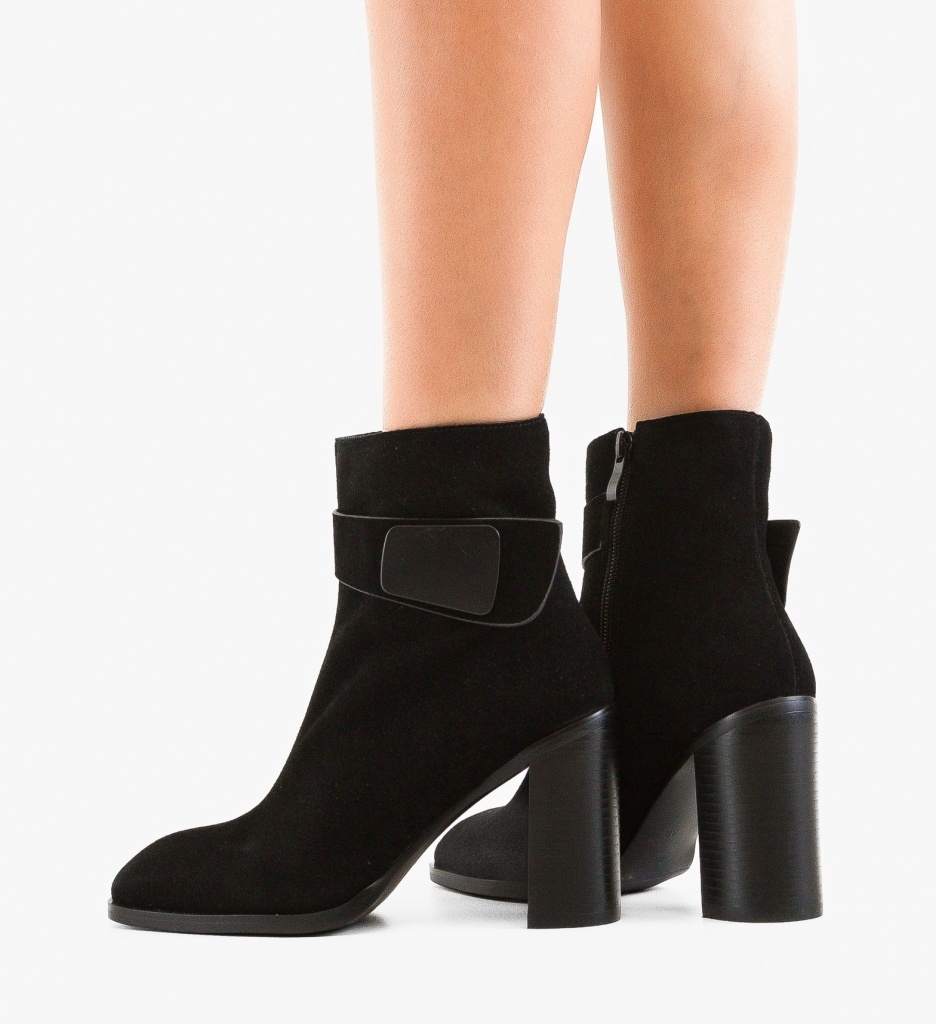 Botine Glaray Negre Depurtat - Eleganță și Confort - imagine 2