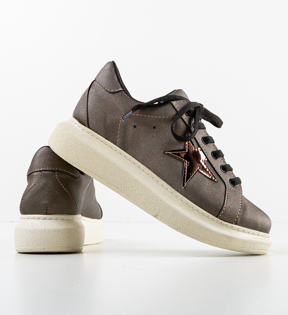 Sneakers Dama Gri - Confort și Stil Urban - imagine 6