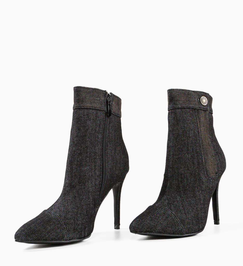 Botine Dama Nithya Negre | Design Modern - imagine 4