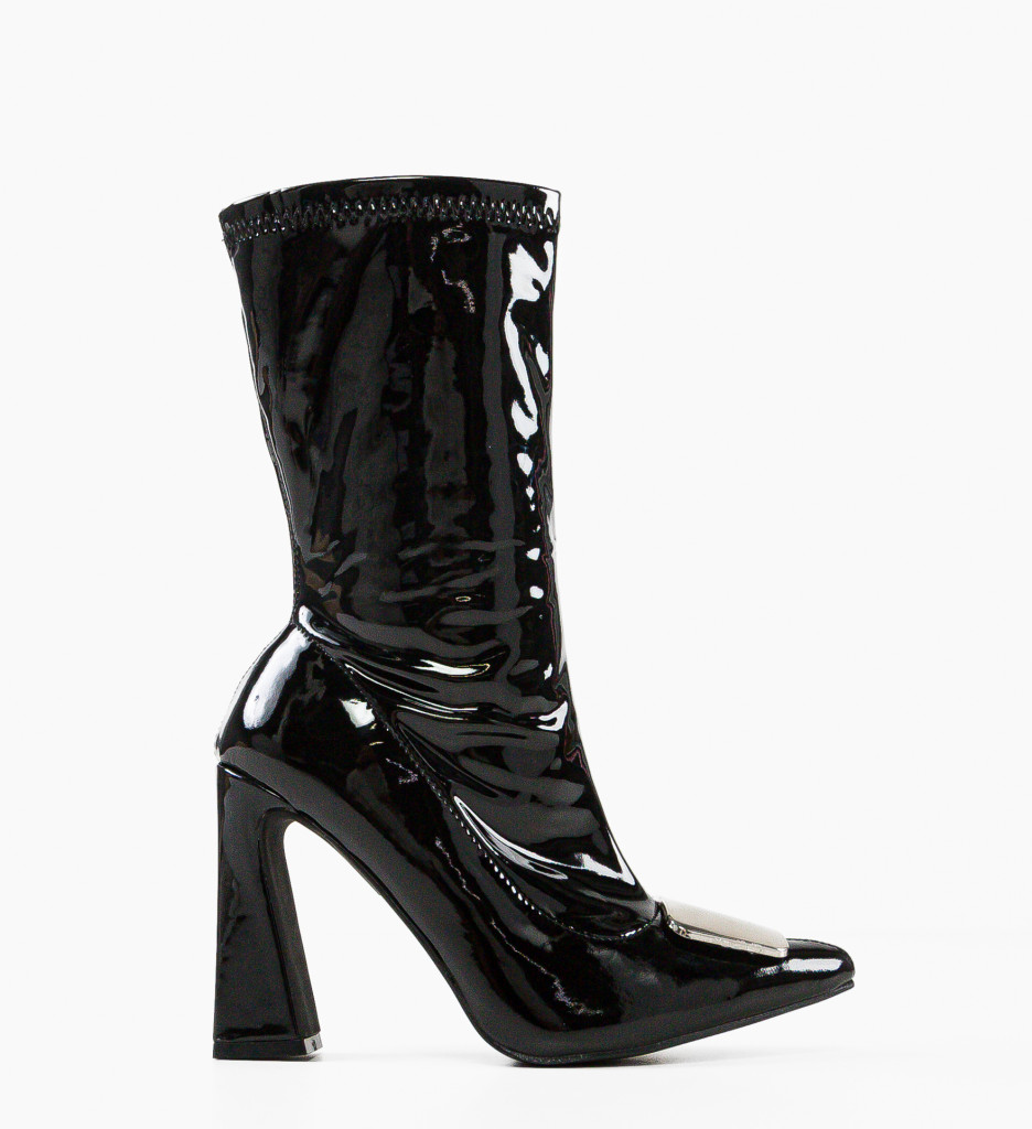 Botine Dama Ilenia Negre - Eleganță și Stil - imagine 7