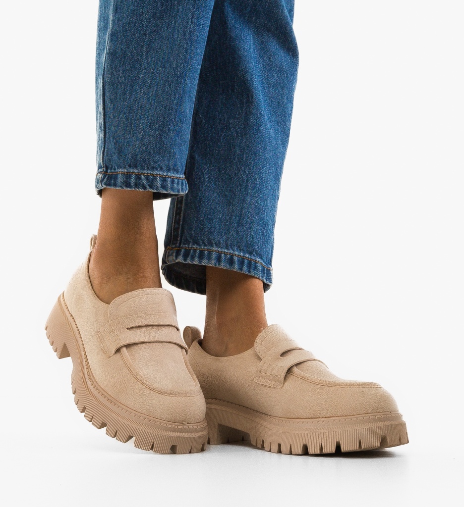 Pantofi Casual Dama Laje Bej - Confort & Stil