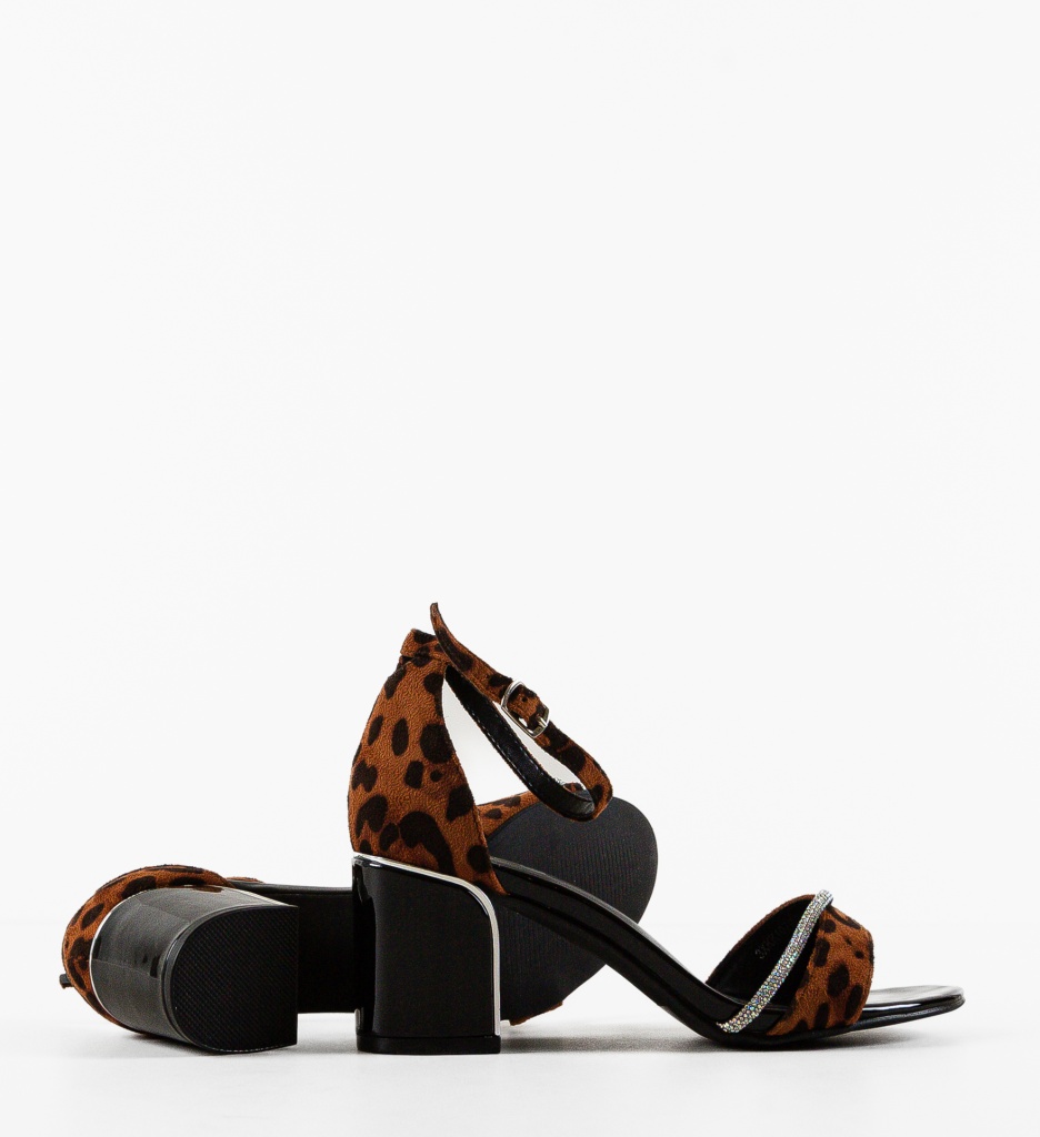 Sandale cu toc Lasgun Print - Eleganță și Stil - imagine 7