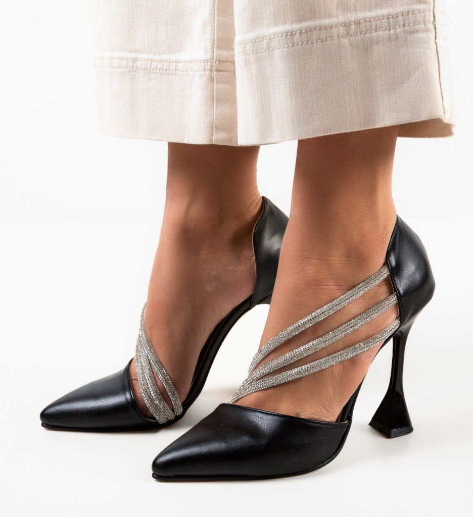 Pantofi dama Egeptam Negri - Eleganță maximă - imagine 4