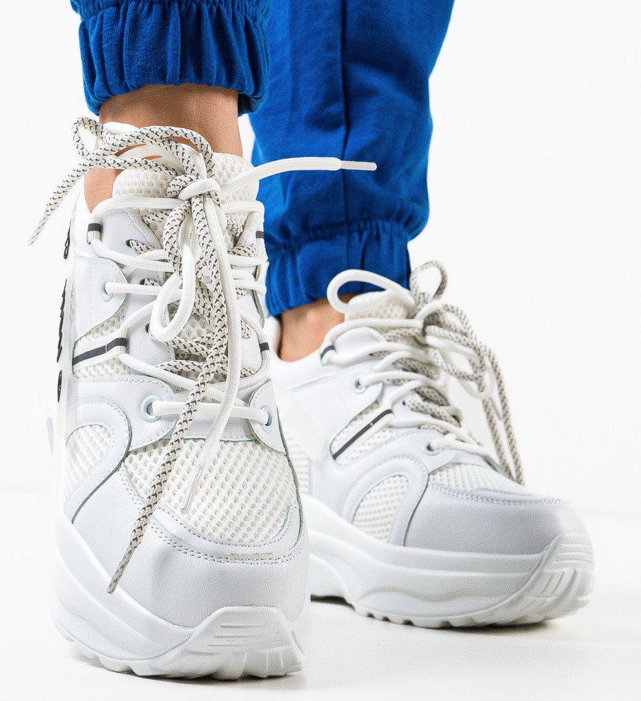 Sneakers Dama Letigo Albi - Stil si Confort - imagine 3