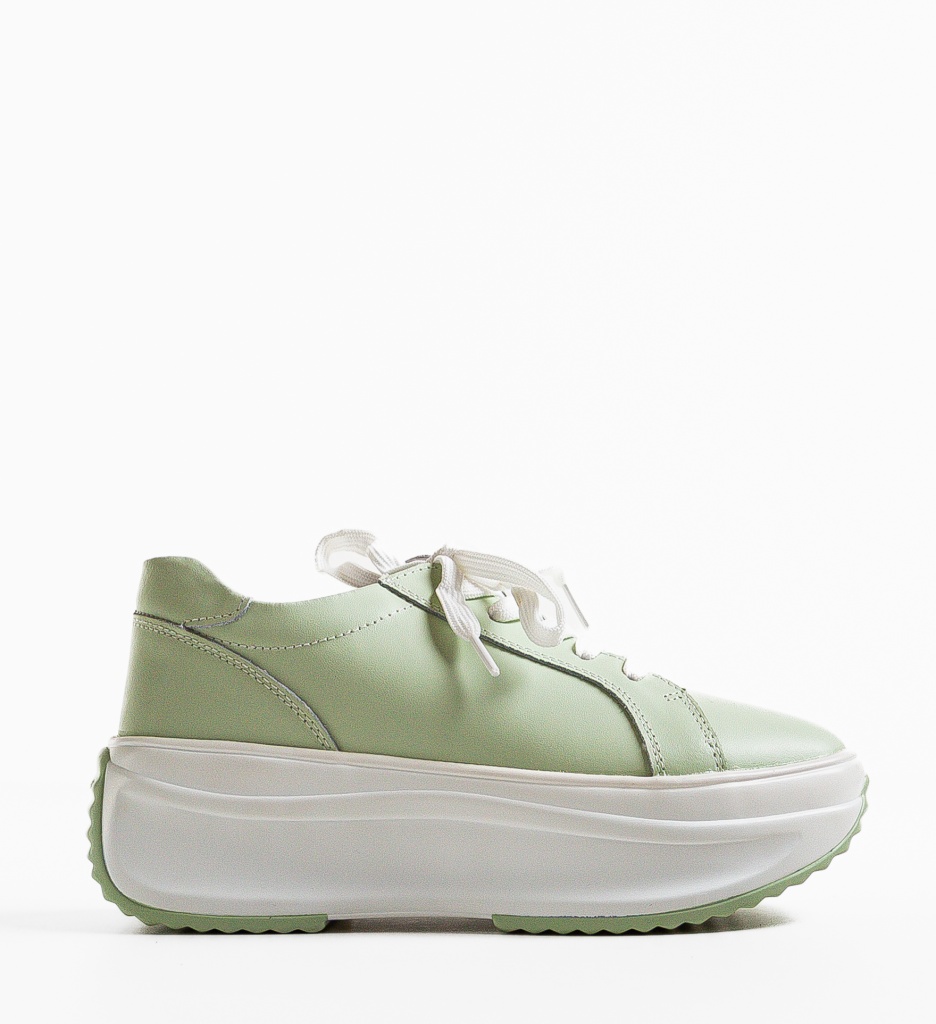 Pantofi Casual Yrna Verzi - Confort și Stil - imagine 3
