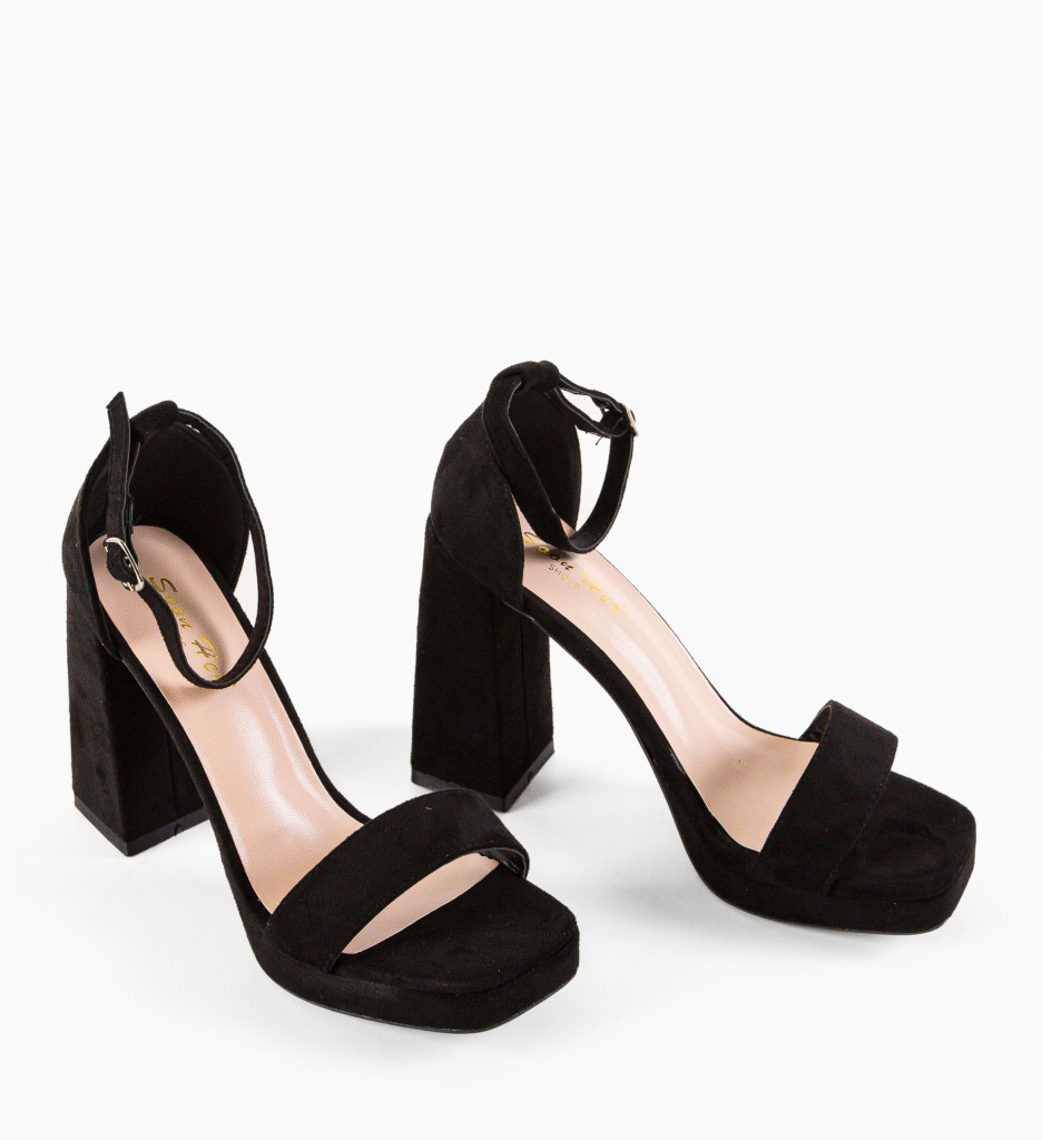 Sandale cu Toc Abiola Negre - Eleganță și Stil - imagine 9