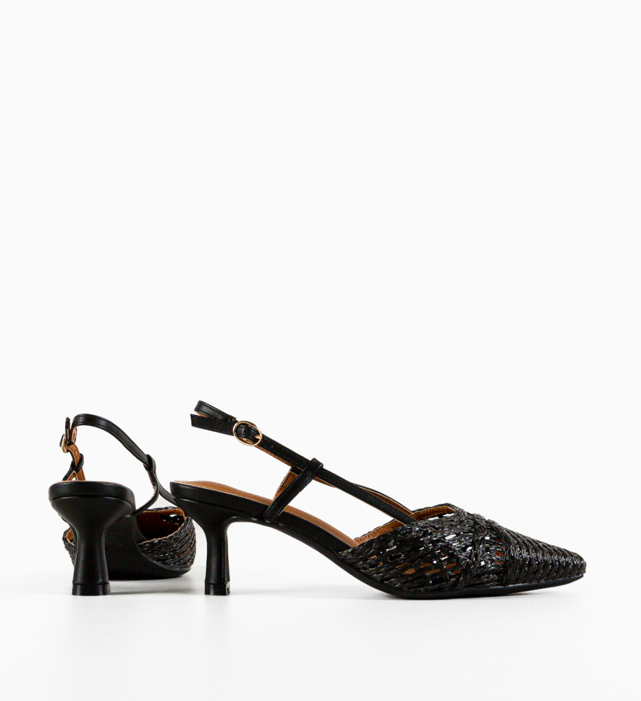 Pantofi cu toc Alexandrit Negri - Eleganță supremă - imagine 5