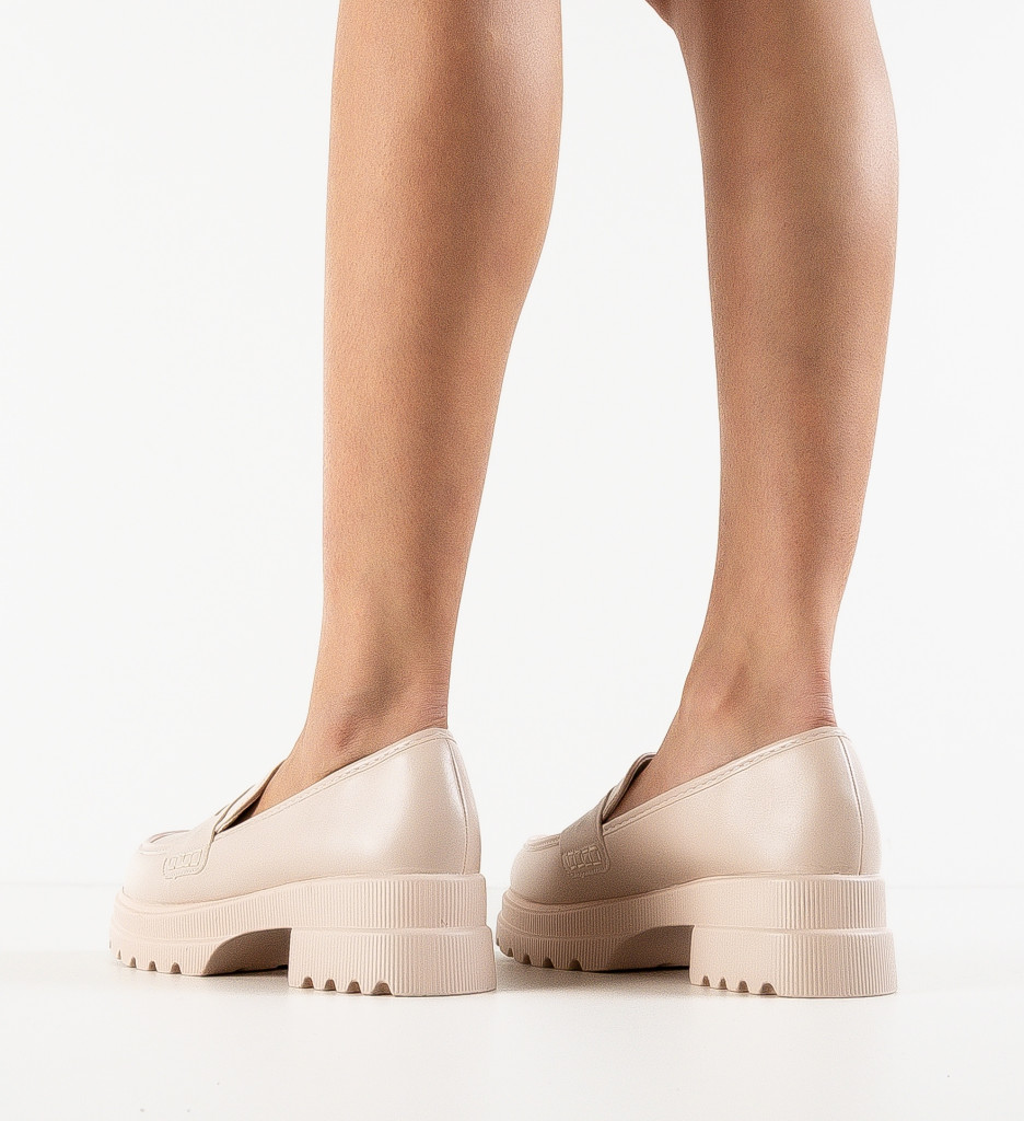 Pantofi Casual Tess Bej - Confort și Stil Zilnic - imagine 2
