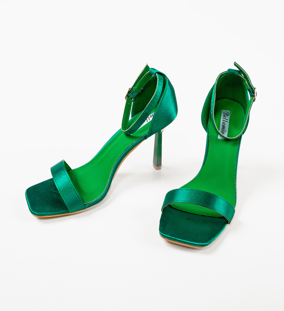 Sandale Toc Itumele Verzi - Eleganță și Stil - imagine 6