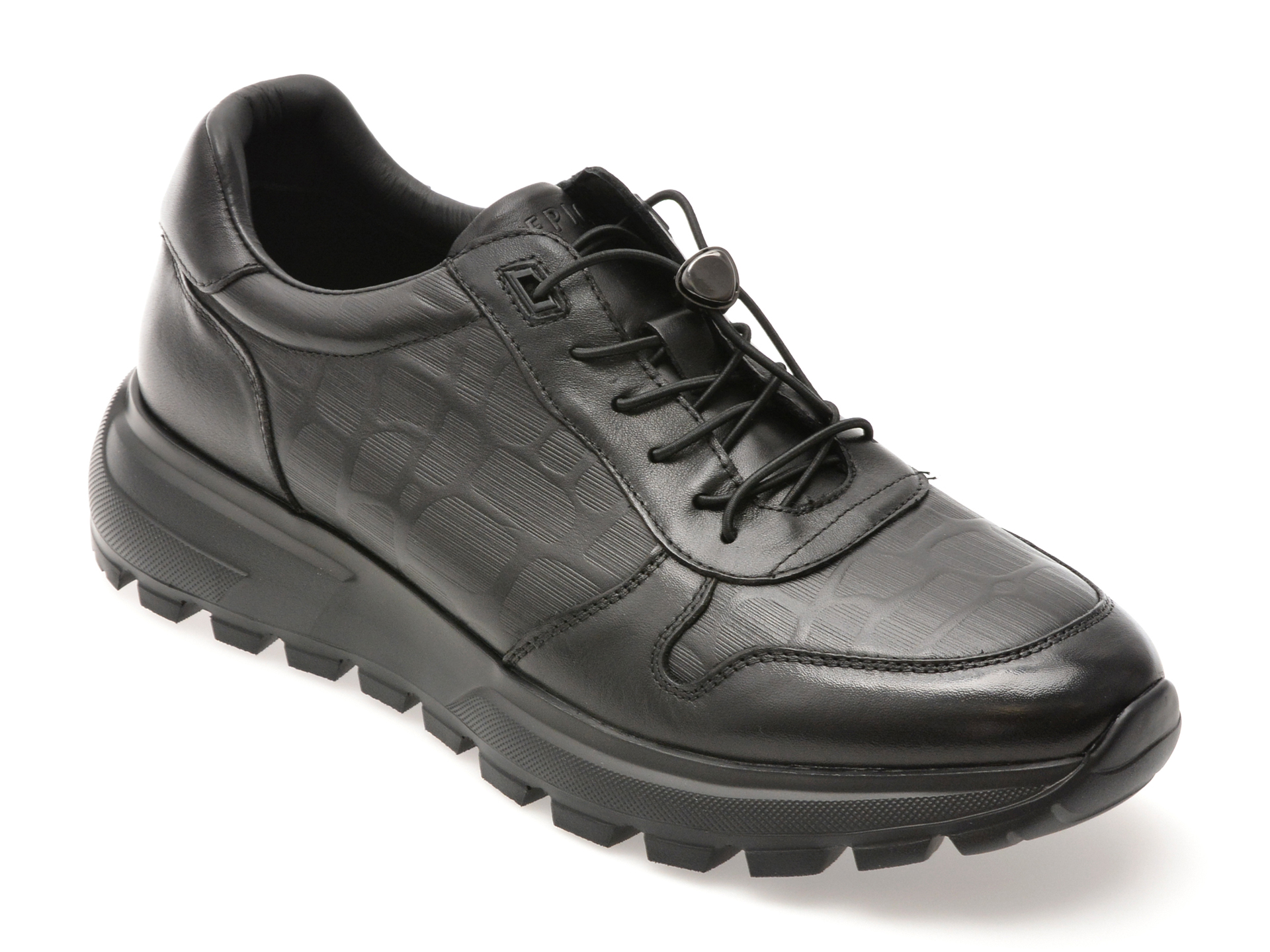 Pantofi Sport EPICA Negri din Piele Naturală