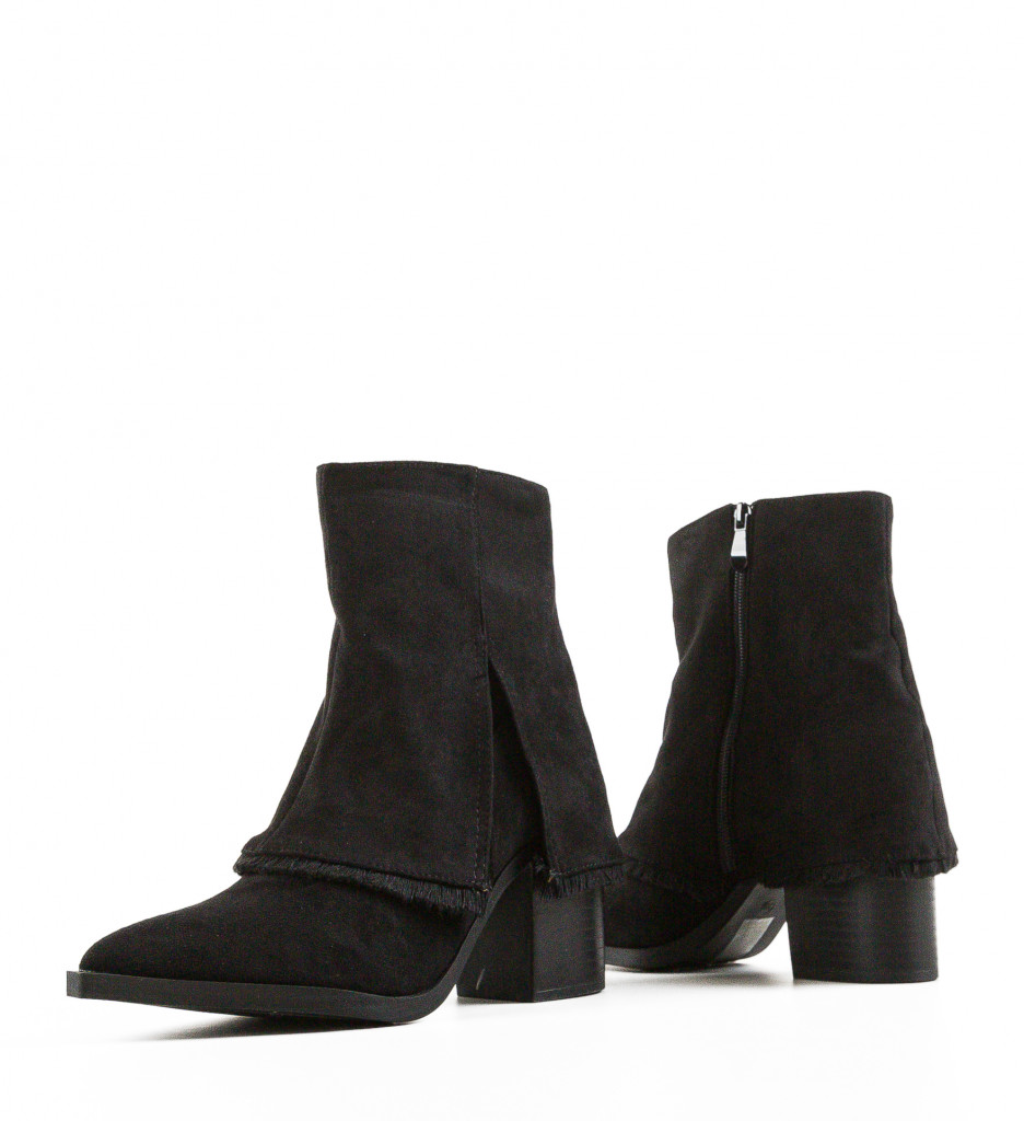 Botine Dama Keith Negre Elegante - imagine 6