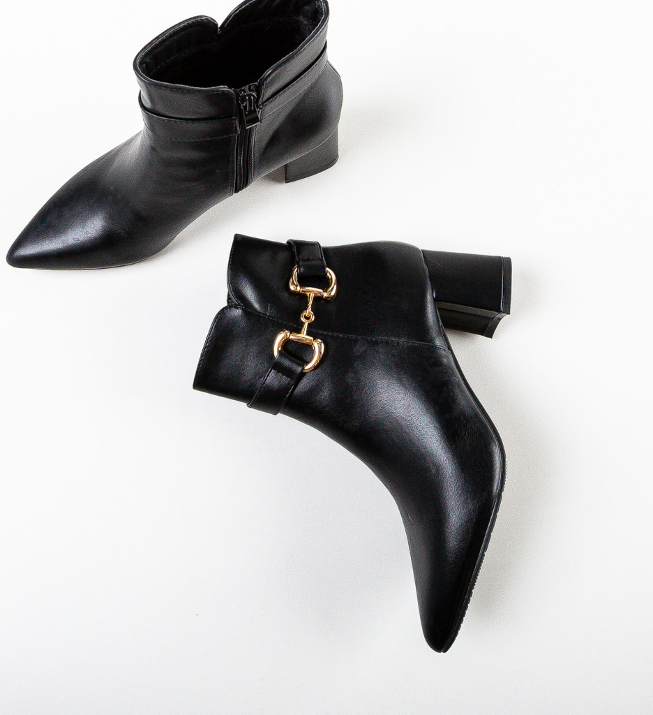 Botine Dama Trame Negre | Stil și Confort - imagine 6