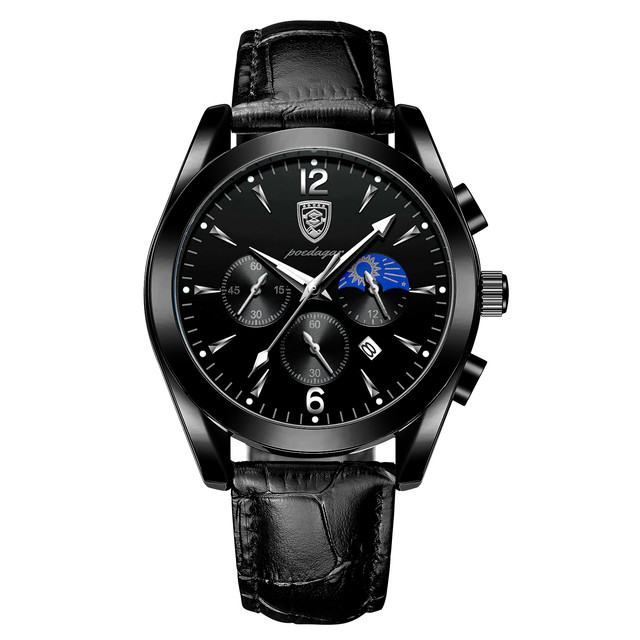 Ceas Barbatesc Poedagar CS1307 Piele Negru