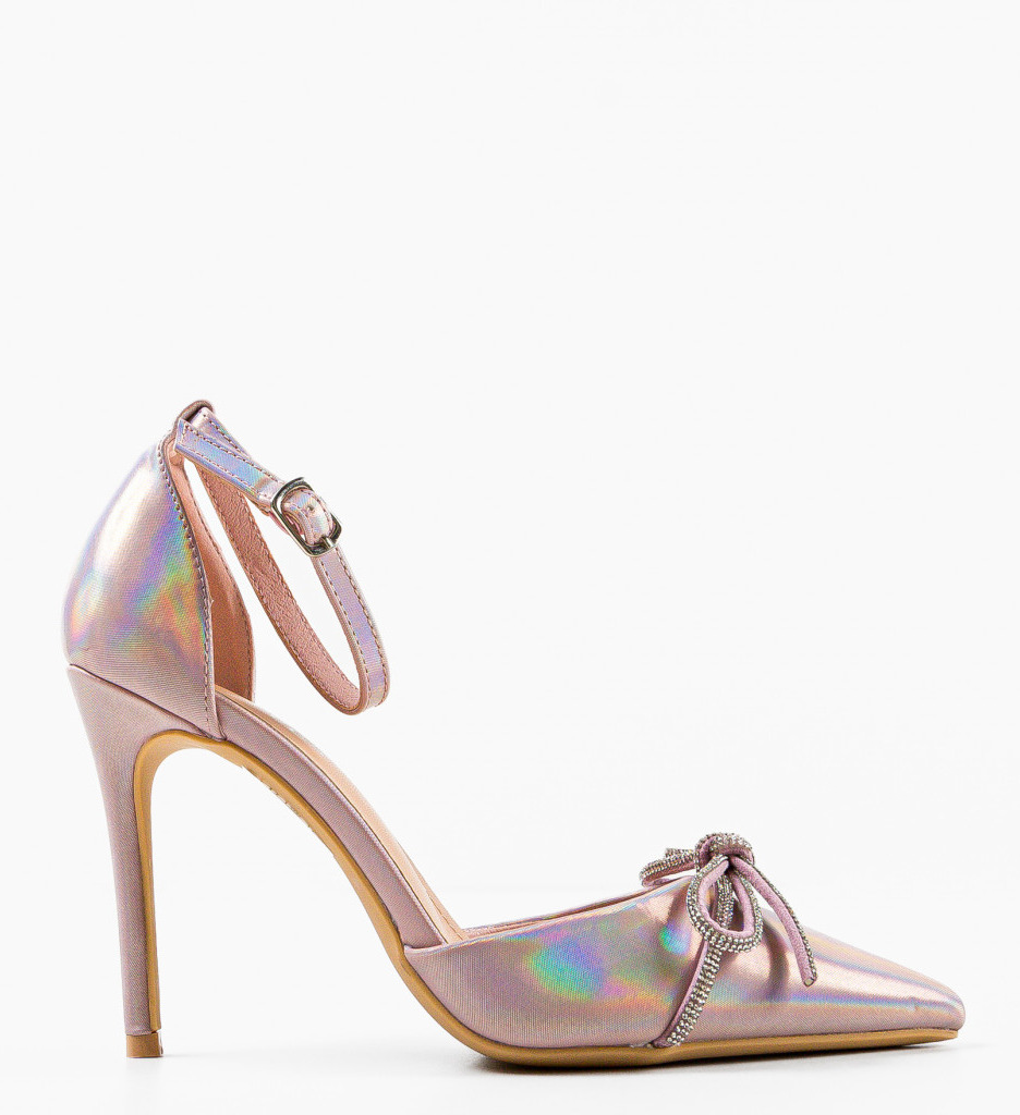 Pantofi Toc Roz Eleganți - Stil Feminin - imagine 5