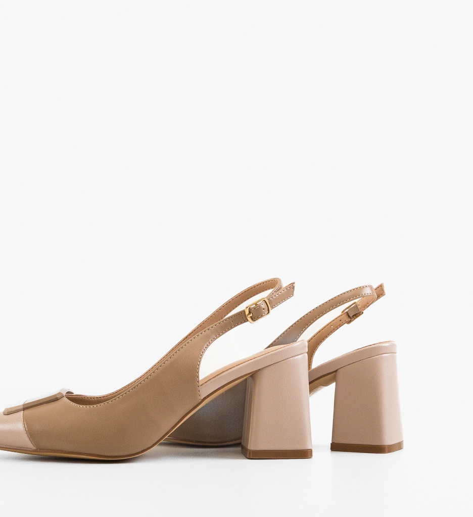 Pantofi cu Toc Sandy Khaki - Eleganță și Stil - imagine 5