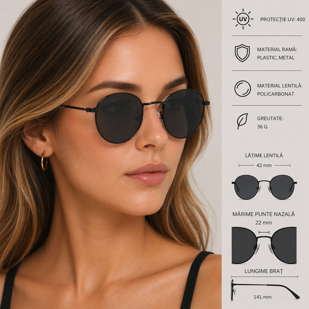Ochelari de soare Picadili SG137 cu protecție UV - imagine 6