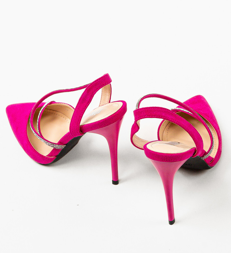 Pantofi cu Toc Fuchsia Tuay | Stil Remarcabil - imagine 6