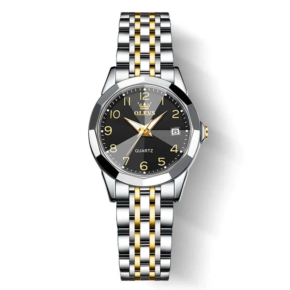 Ceas Olevs CS1571 Dama Eleganta Argintiu-Auriu