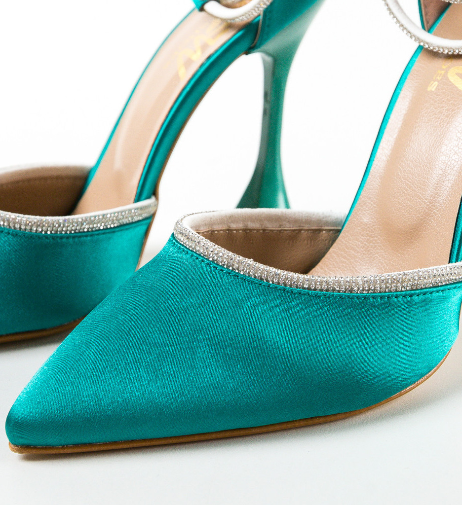 Pantofi Shug Verzi cu Toc - Eleganță și Stil - imagine 8