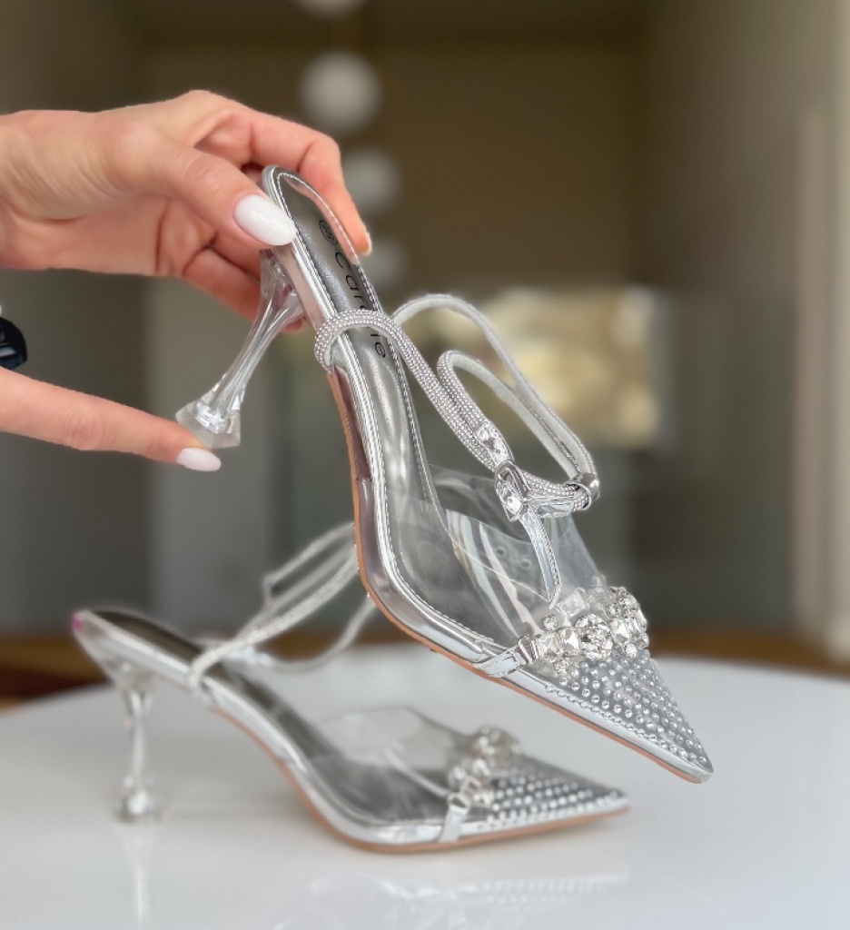 Pantofi Dama Lind Argintii - Eleganță și Stil - imagine 6