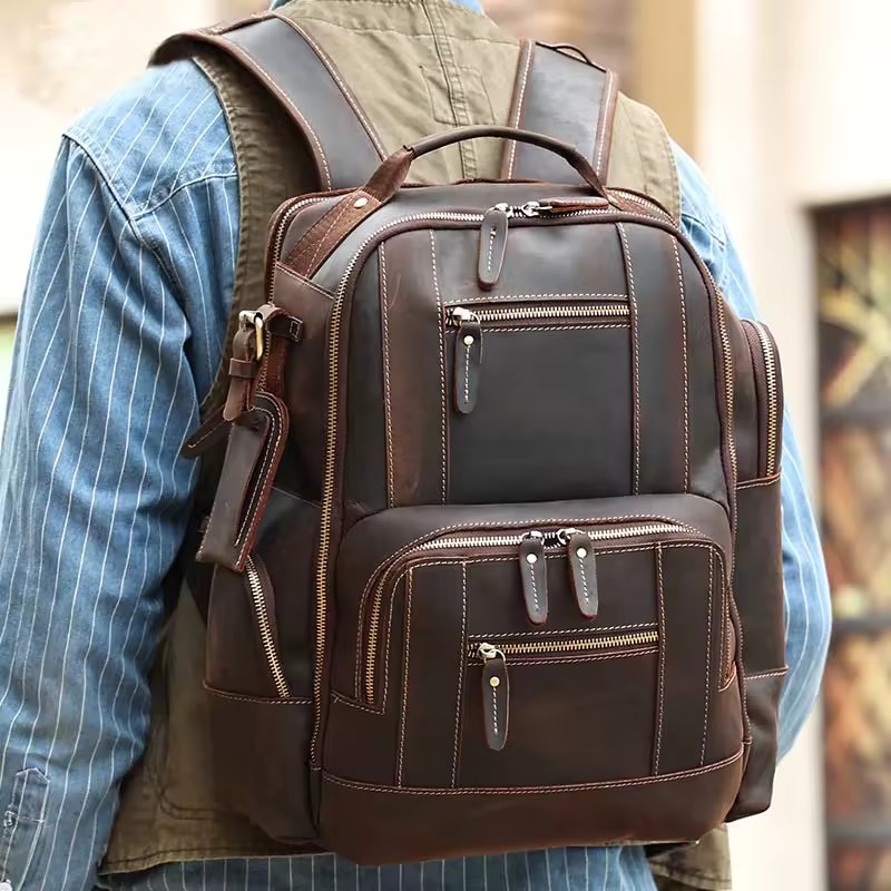 Rucsac Barbati Delis Eiran GT3332 Piele Naturala - imagine 2