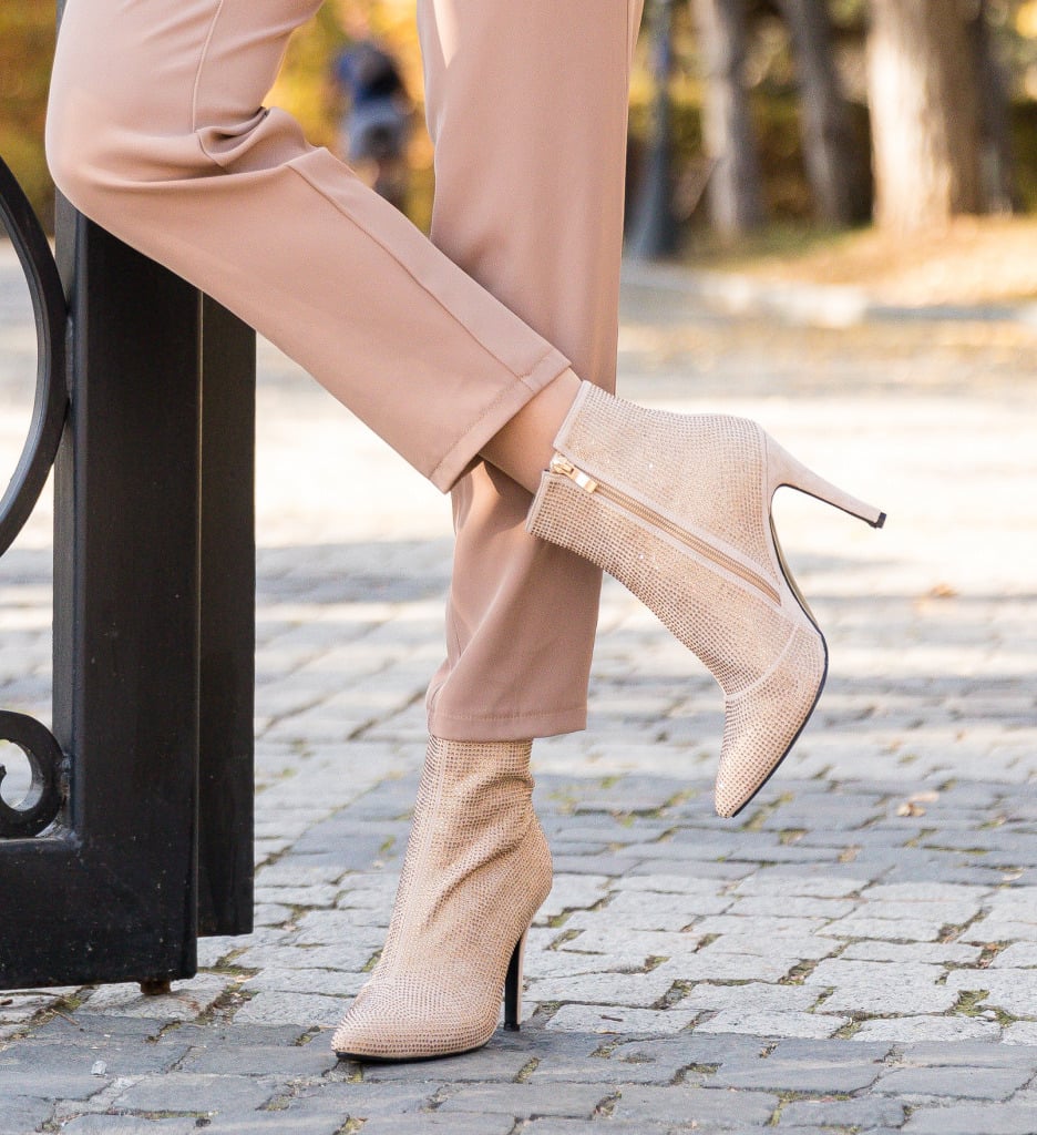 Botine Dama Bej Elegante și Confortabile - imagine 6