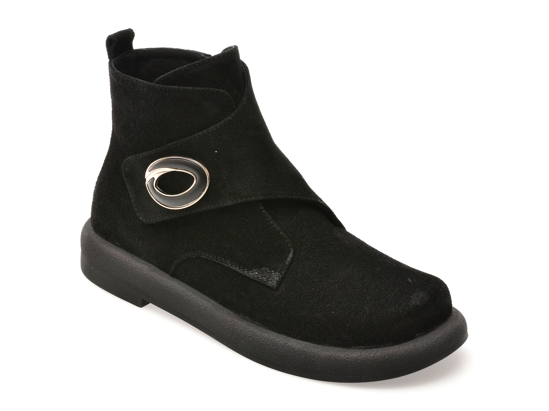 Ghete GRYXX Negre din Piele Întoarsă